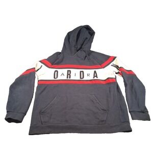 Air Jordan Hoodie Large Spellout Logo Jump Man Pull over Sweatshirt
